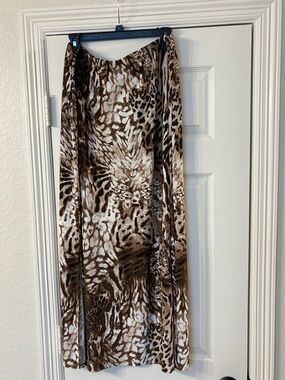 New Chico’s 3 Animal Print Skirt
